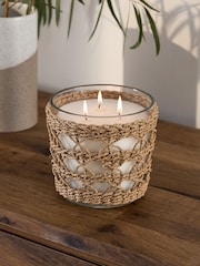 Blue Coastal Sea Salt and Citrus 3 Wick Scented Candle - Image 1 of 4