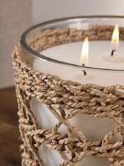 Blue Coastal Sea Salt and Citrus 3 Wick Scented Candle - Image 3 of 4