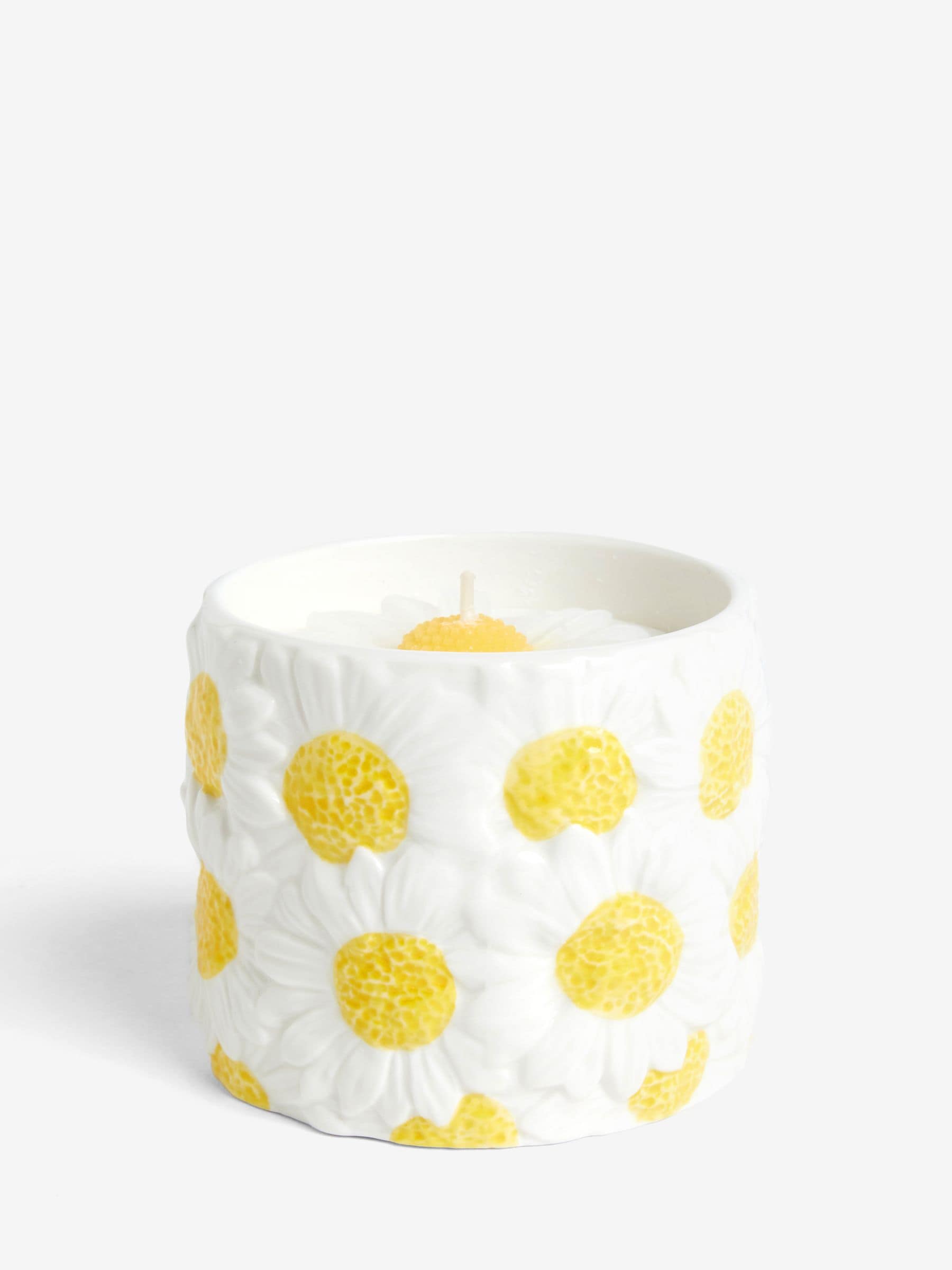 Buy Yellow Daisy Peach and Freesia Decorative Candle from the Next