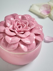 Pink Springtime Rose and Bergamot Scented Ceramic Candle - Image 3 of 3
