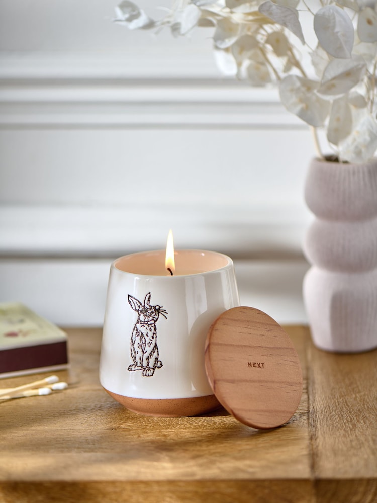 White Bunny Pure Linen Scented Candle - Image 1 of 3