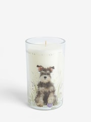 Grey Stanley the Schnauzer Pure Linen Pillar Candle - Image 3 of 3