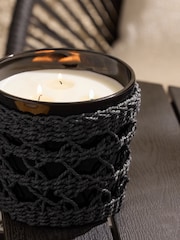 Black Outdoor Bergamot and Amber Citronella Scented Candle - Image 2 of 3