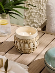 Natural Outdoor Bergamot and Amber Citronella Scented Candle - Image 1 of 3