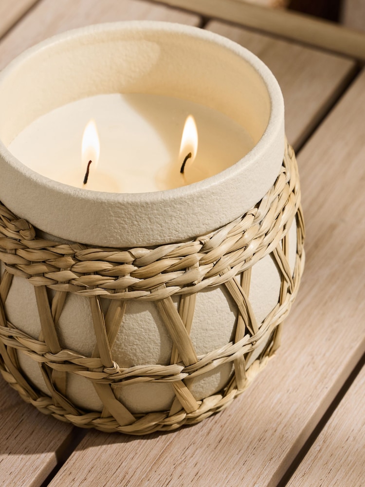 Natural Outdoor Bergamot and Amber Citronella Scented Candle - Image 2 of 3