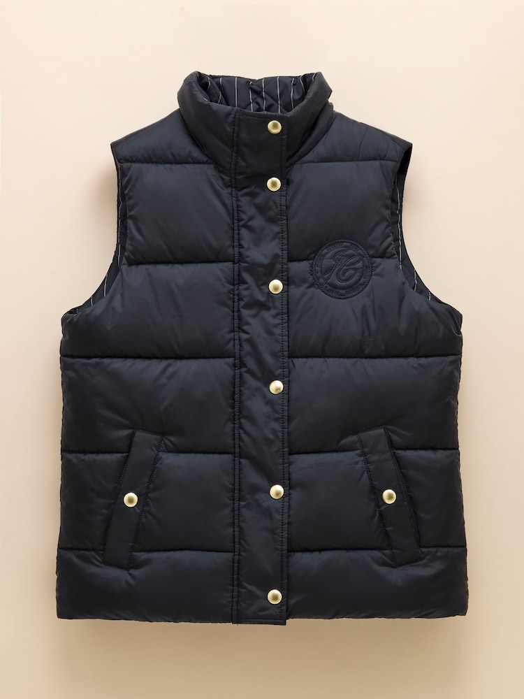 Marineblau/blau - Joules Reversible Showerproof Gilet - Bild 9 von 9 Marineblau/blau - Joules Reversible Showerproof Gilet - Bild 9 von 9