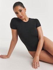 Simply Be Black & White Magisculpt Smoothing T-Shirt Bodysuits 2 Pack - Image 3 of 4