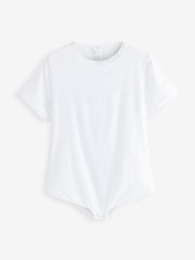 Blanco y negro - Pack de 2 bodis tipo camiseta con efecto Magisculpt de Simply Be - Imagen 6 de 6