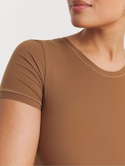 Simply Be Black & Brown Magisculpt Smoothing T-Shirt Bodysuits 2 Pack - Image 4 of 4