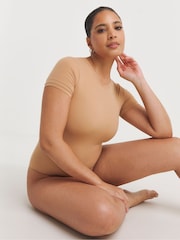 Simply Be Black & Nude Magisculpt Smoothing T-Shirt Bodysuits 2 Pack - Image 3 of 4