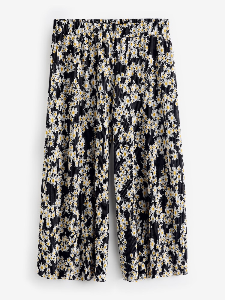 Simply Be Simply Be Ditsy Floral Print Plissé Culottes - Bild 5 von 5 Simply Be Simply Be Ditsy Floral Print Plissé Culottes - Bild 5 von 5