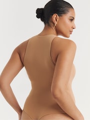 Simply Be Black & Nude Magisculpt Smoothing Racer Bodysuit 2 Pack - Image 4 of 4