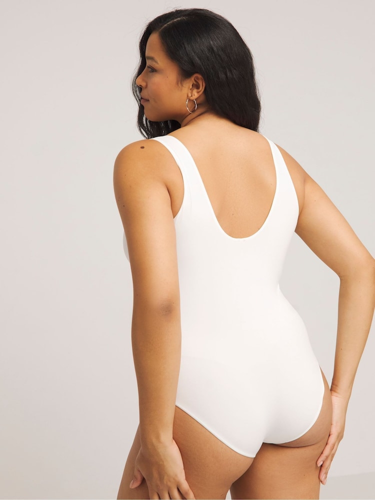 Simply Be Black & White Magisculpt Smoothing Bodysuit 2 Pack - Image 2 of 4