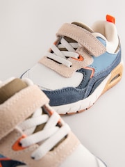 Blue/Neutral Elastic Lace Trainers - Image 6 of 7