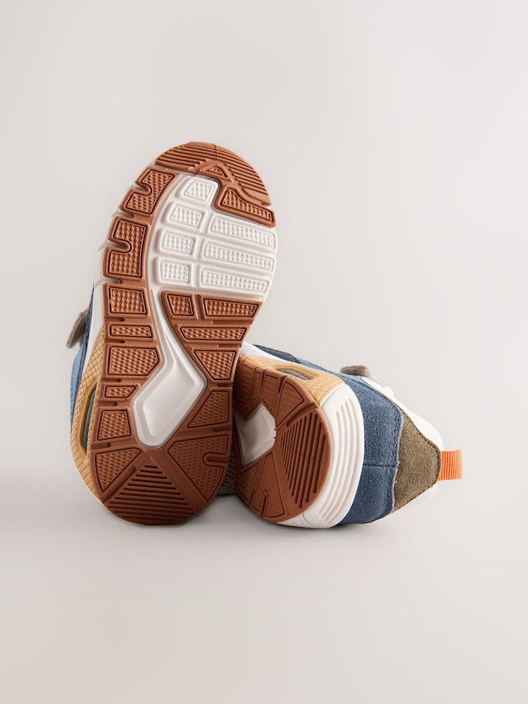 Blue/Neutral Elastic Lace Trainers - Image 7 of 7