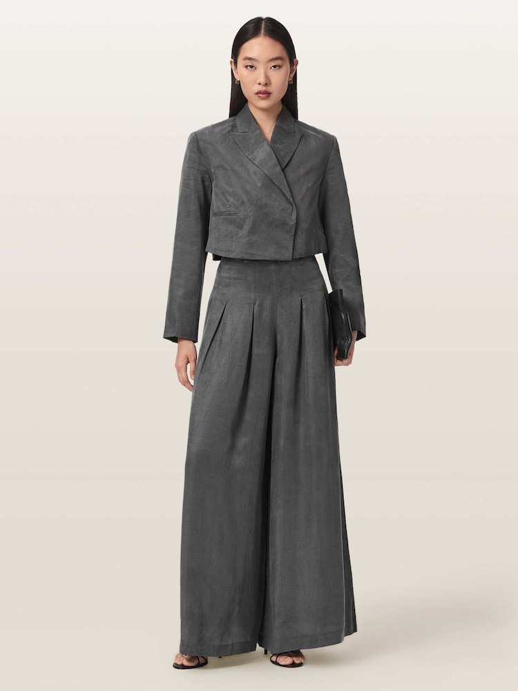 AllSaints Black Marrlo Trousers - Image 2 of 4