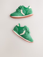 Green Standard Fit (F) Double Strap Trainers - Image 2 of 5