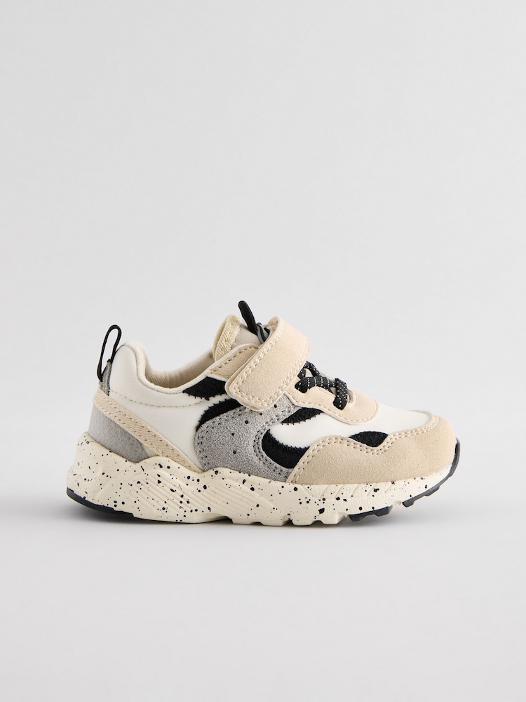 Neutral Elastic Lace Trainers - Image 2 of 5