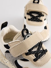 Neutral Elastic Lace Trainers - Image 3 of 5