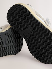Grey Touch Fastening Elastic Lace Retro Trainers - Image 5 of 5