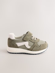 Green Touch Fastening Elastic Lace Retro Trainers - Image 2 of 6