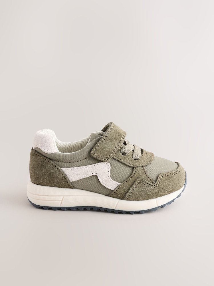 Green Touch Fastening Elastic Lace Retro Trainers - Image 2 of 6 Green Touch Fastening Elastic Lace Retro Trainers - Image 2 of 6