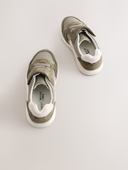 Green Touch Fastening Elastic Lace Retro Trainers - Image 3 of 6