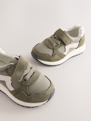 Green Touch Fastening Elastic Lace Retro Trainers - Image 4 of 6