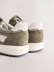 Green Touch Fastening Elastic Lace Retro Trainers - Image 5 of 6