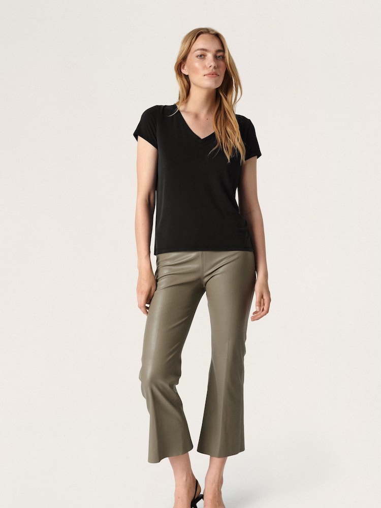 Soaked in Luxury Columbine Short Sleeve V-Neck T-Shirt - Image 1 of 8