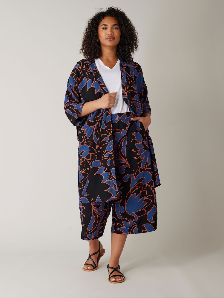 Evans Printed Black Cover-Up - Image 1 of 5