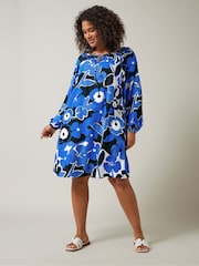 Evans Curve Floral Print Tunic Dress - Image 2 of 5