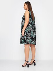 Evans Paisey Print Black Dress - Image 3 of 4