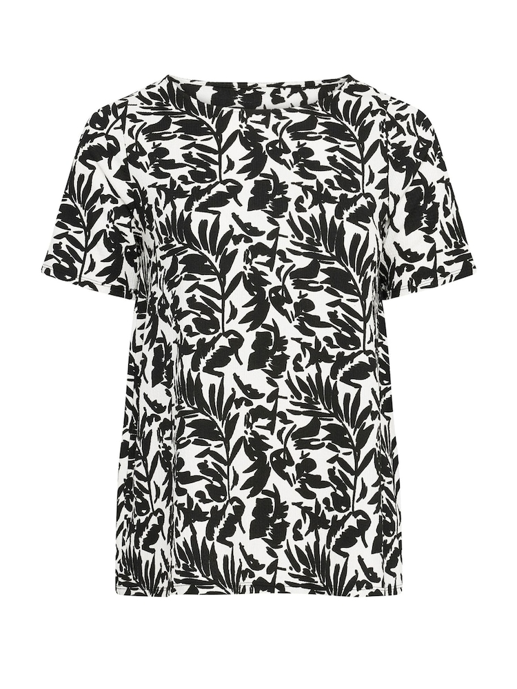 Evans Floral Crinkle White Top - Image 5 of 5