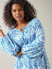 Evans Tile Tunic White Dress - Image 5 of 6