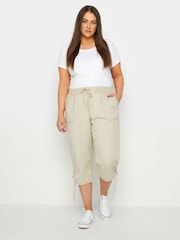 Evans Elasticated Waist Cropped Trousers - Image 2 of 2
