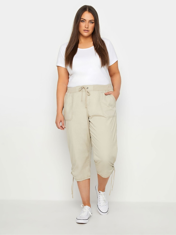 Evans Elasticated Waist Cropped Trousers - Image 2 of 2