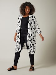 Evans Cream Printed Kimono - Image 2 of 5