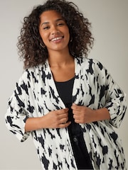Evans Cream Printed Kimono - Image 4 of 5