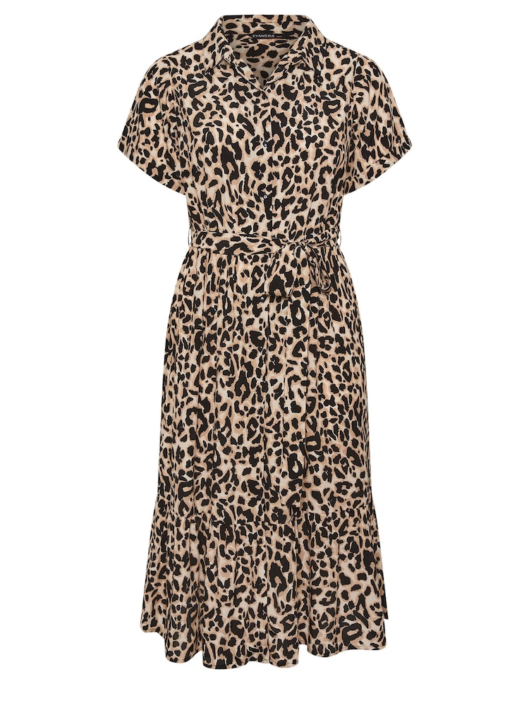 Evans Animal Print Shirt Black Dress - Image 5 of 5