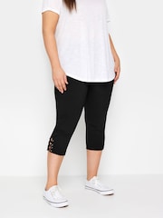 Evans Cropped Skinny Black Jeans - Image 1 of 2