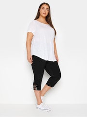 Evans Cropped Skinny Black Jeans - Image 2 of 2