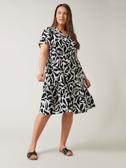 Evans Abstract Midi Shirt Dress - Image 2 of 3