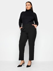 Evans Elasticated Straight Leg Black Trousers - Image 2 of 2