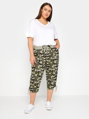 Evans Elasticated Waist Cropped Trousers - Image 2 of 2