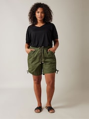 Evans 100% Cotton Poplin Shorts - Image 2 of 4