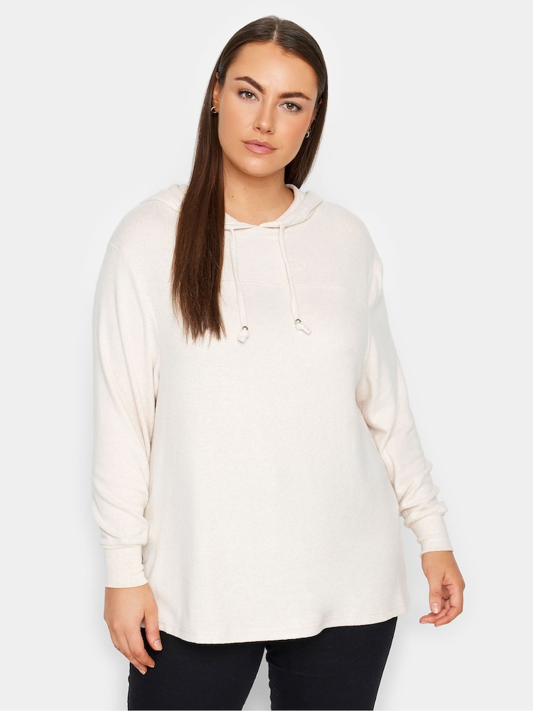 Evans Knitted Brown Hoodie - Image 1 of 1