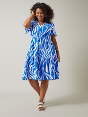 Evans Abstract Midi Shirt Dress - Image 1 of 5