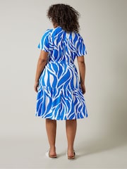 Evans Abstract Midi Shirt Dress - Image 3 of 5