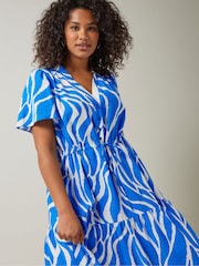 Evans Abstract Midi Shirt Dress - Image 4 of 5